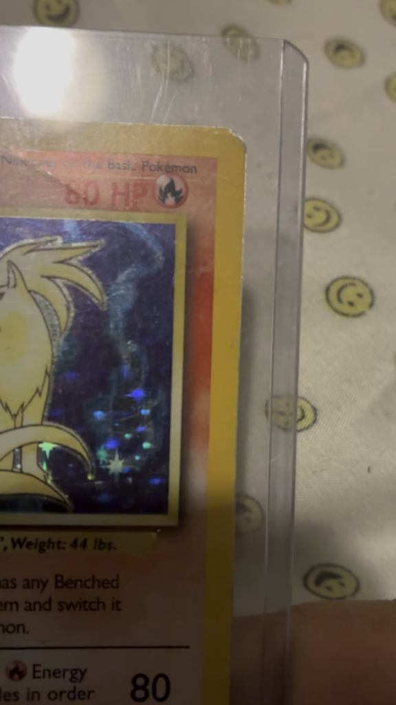 The Base Set cards with the stars holofoil have a parallax effect. The stars shift in position, creating depth.