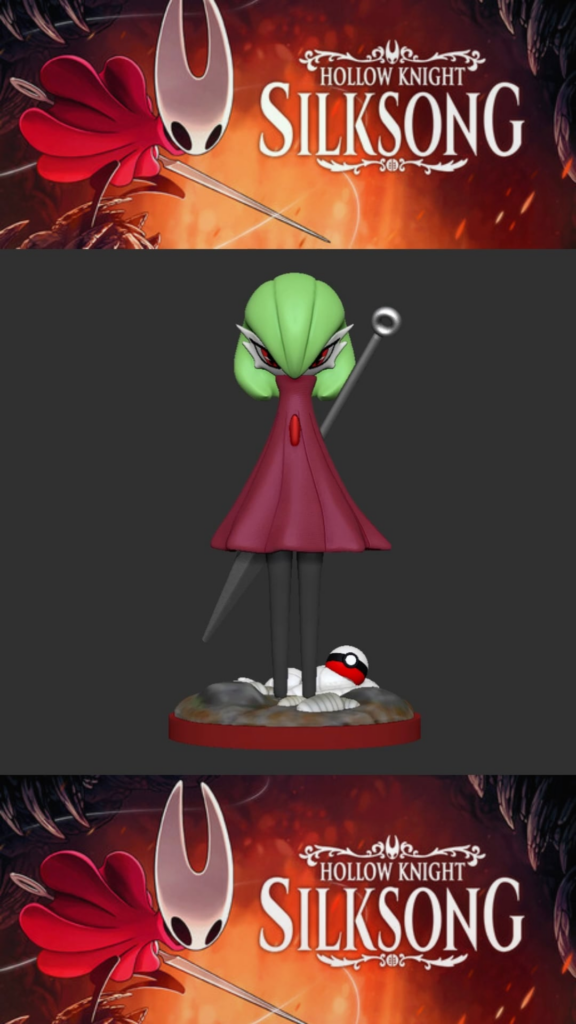 Since Silksong is in fashion, I wanted to make my version fused with Pokemon.