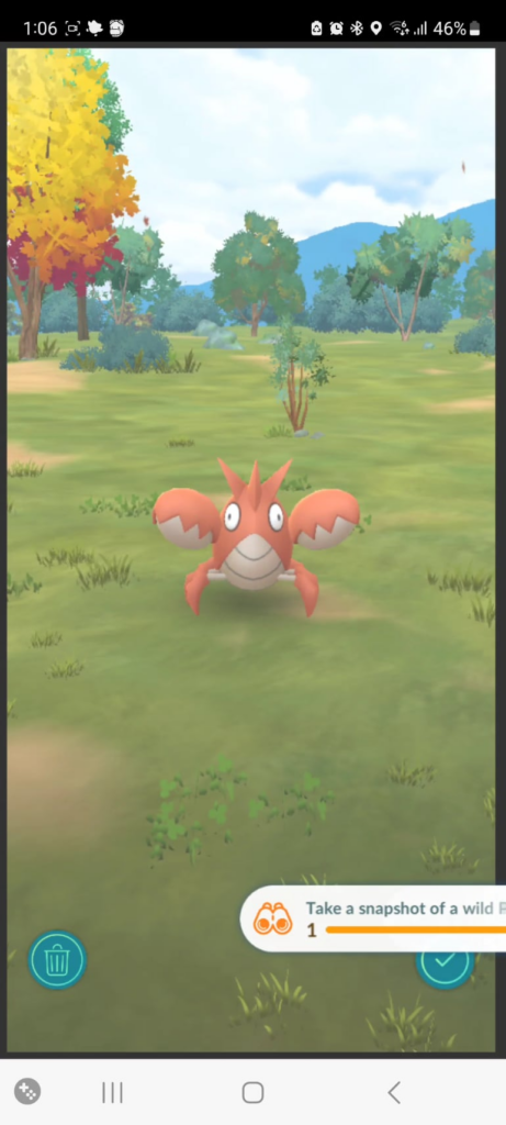 "take x snapshots of wild Pokémon" is such an objectively stupid task, like...