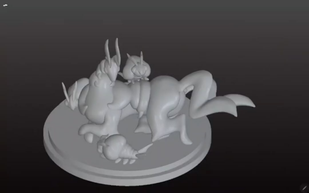 Scolipede and Venipedes 3d sculpt in progress ( OC )