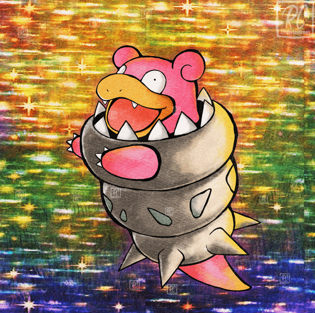 Mega Slowbro Gen 1 Retro Style! [OC]