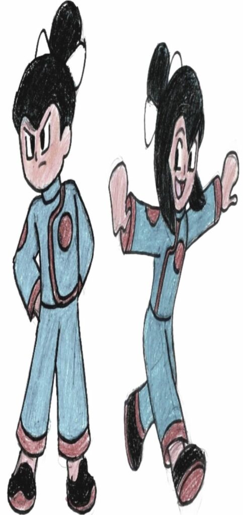 Tate and Liza based on original Ruby and Sapphire Sprite