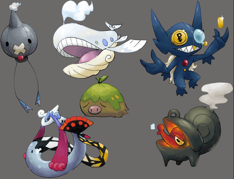 Some Kalosian Regionals i made a while ago