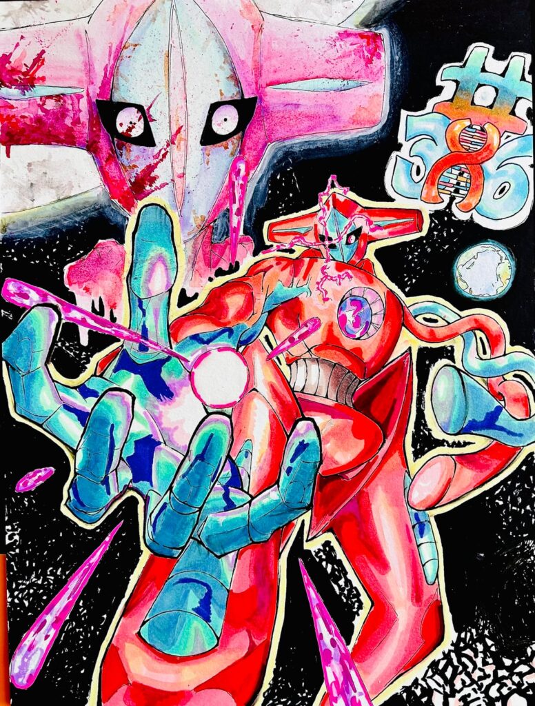 #386: Deoxys poster comic style (OC)