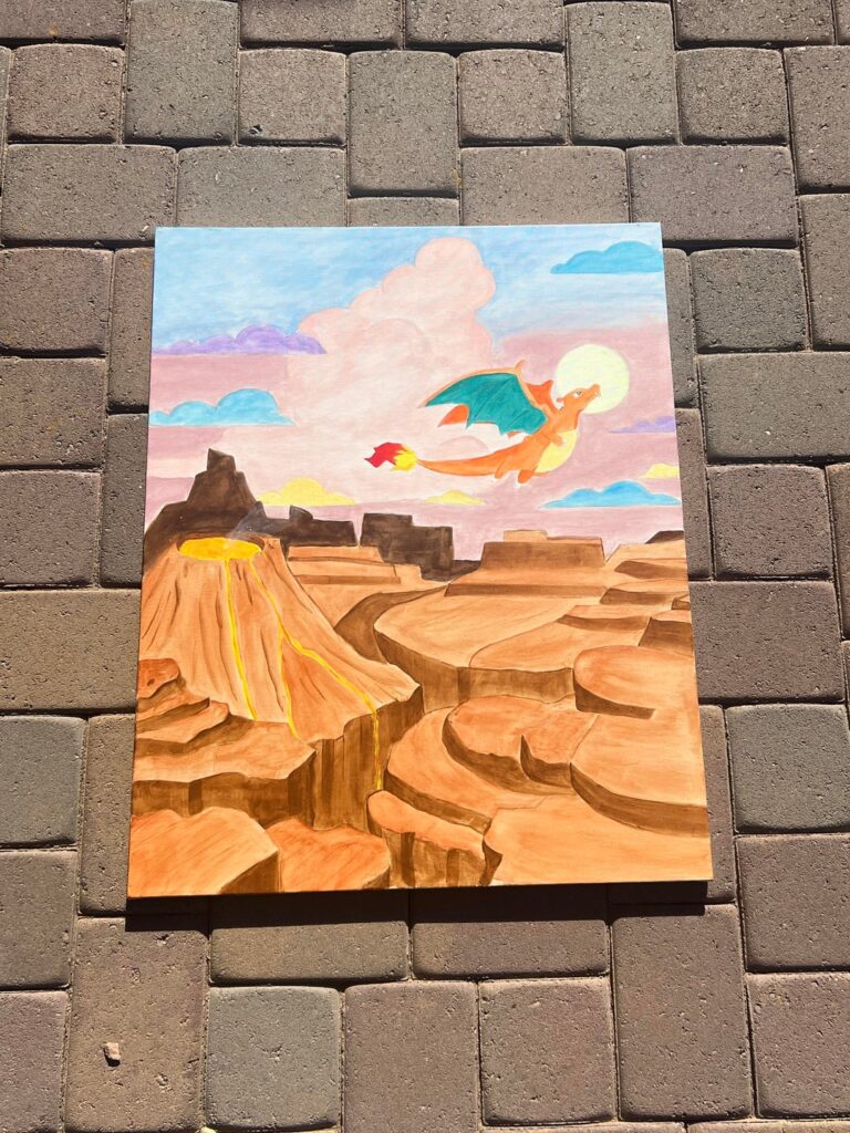 Couldn’t afford the card, so I painted it instead.