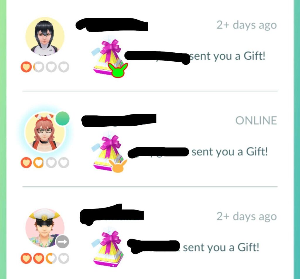 What do these different pikachu icons mean?
