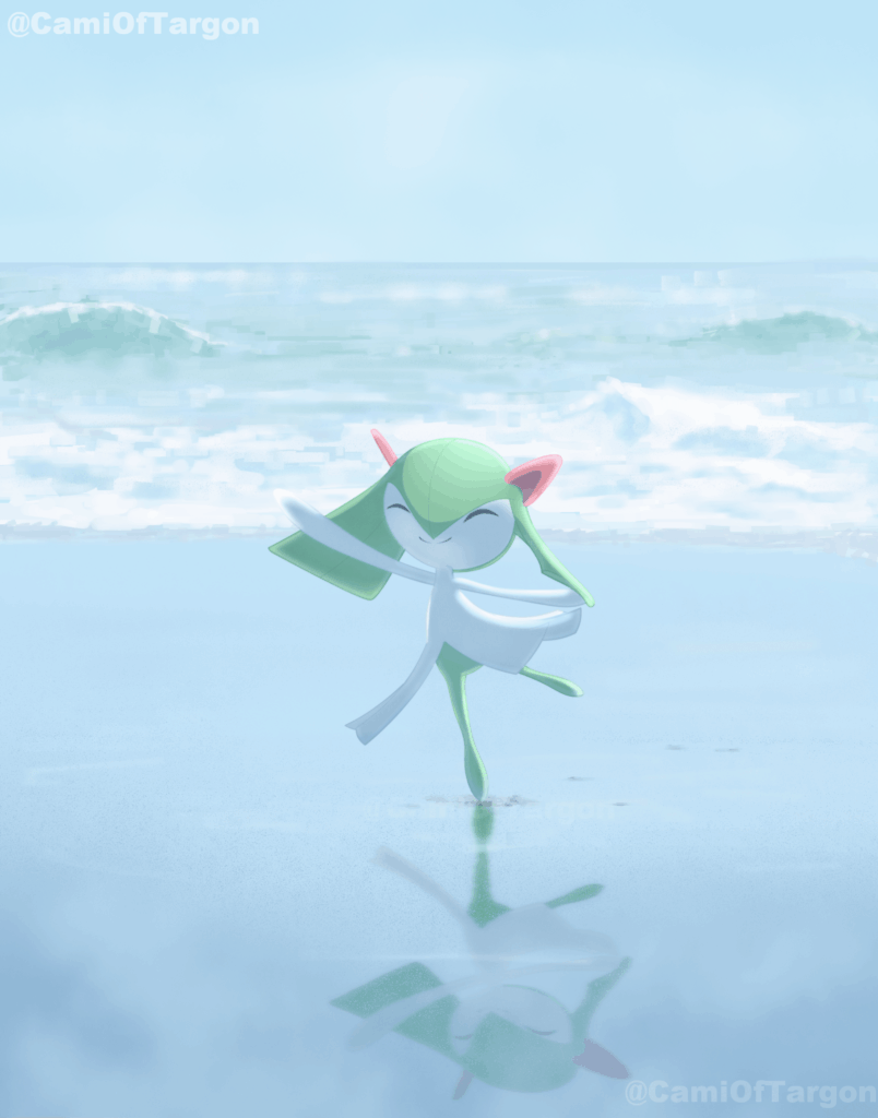 [OC] Kirlia on the Beach
