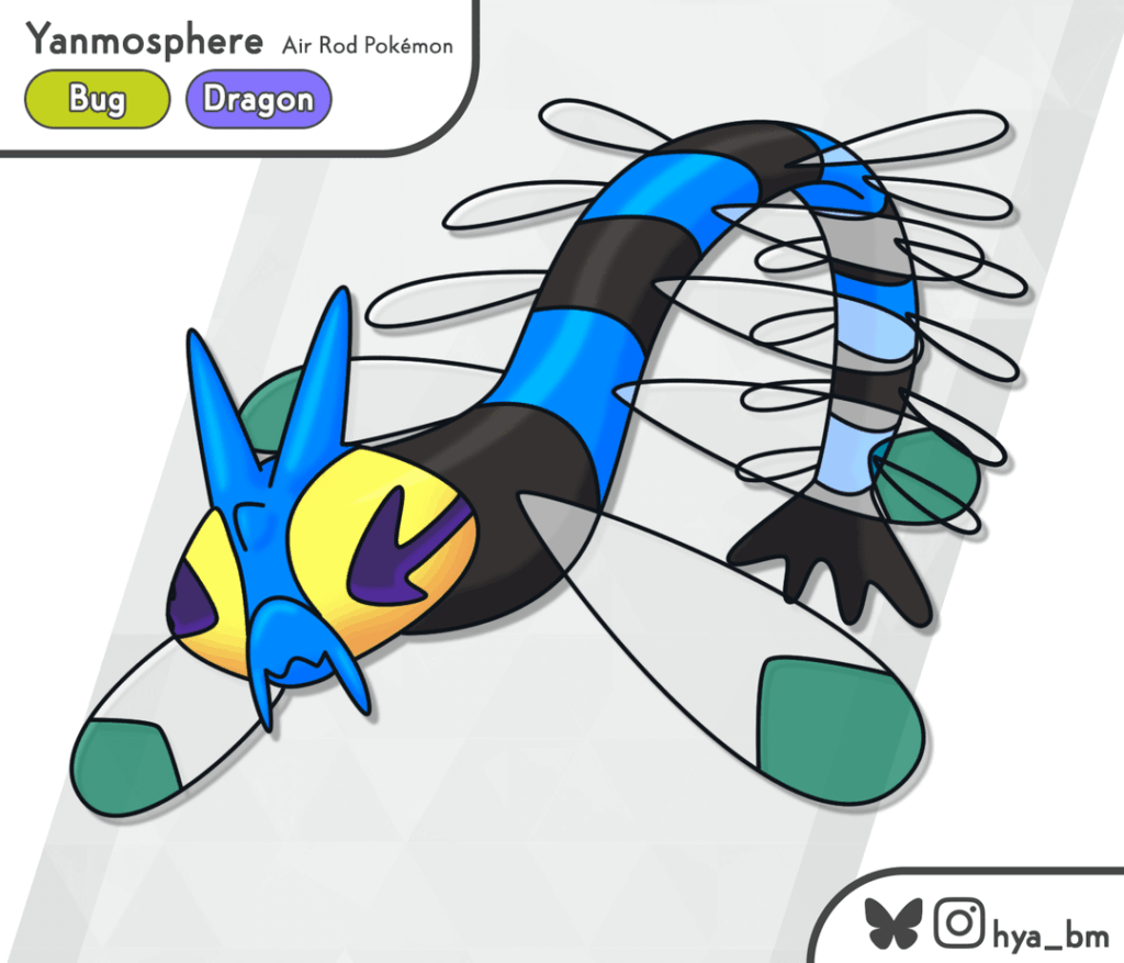 [oc] Yanmosphere: the elusive dragon evolution!
