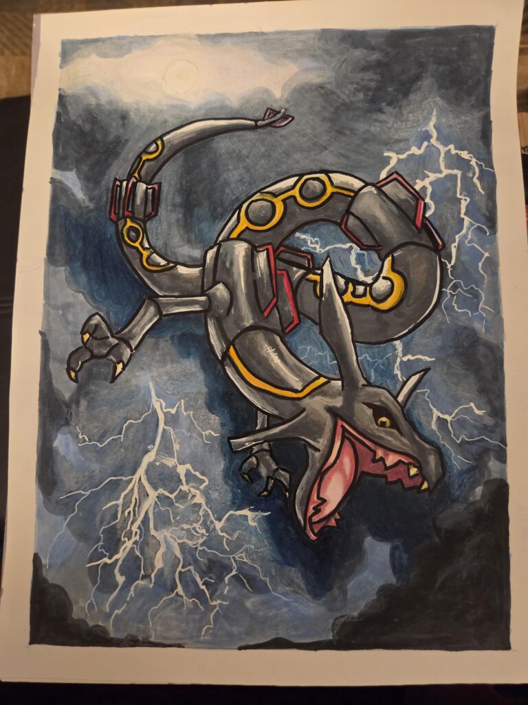[OC] "SHINY RAY" Done with Copic Markers, Colored Pencils, and a little ink. Hope you like it!