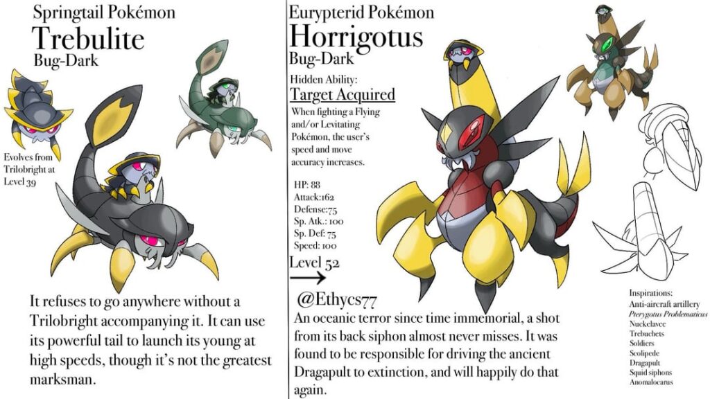 My Entries for TrueGreen7's Pseudo Legendaries Challenge (Drawn By Me)
