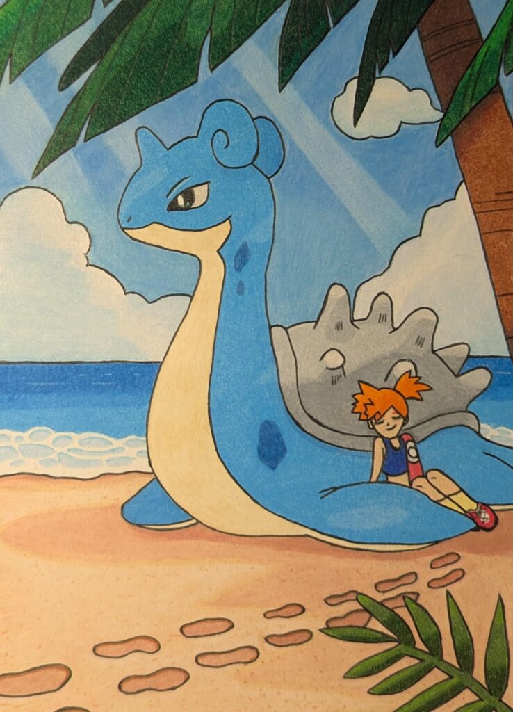 Misty's Lapras in Colored Pencil