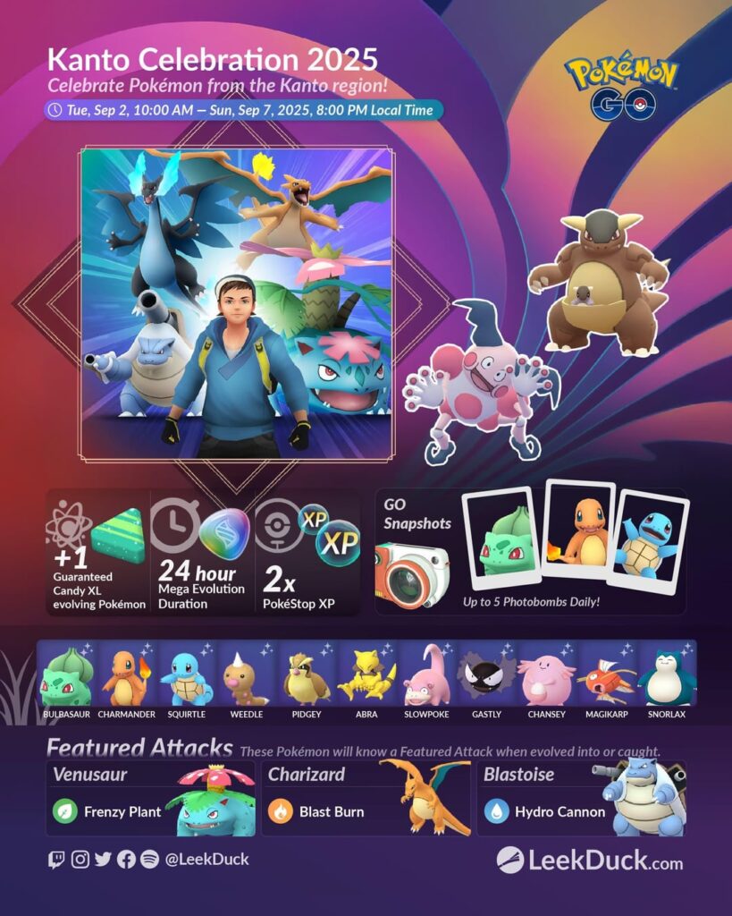 Kanto Celebration - Event Overview (LeekDuck)