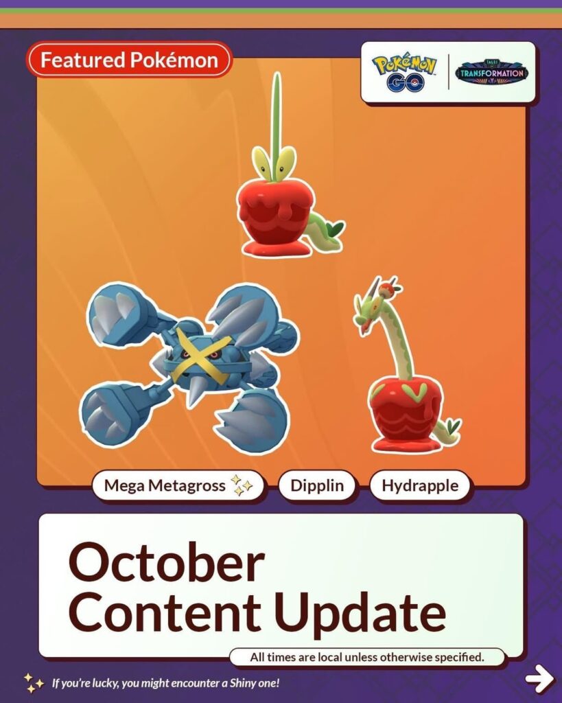 October Content Update Niantic Infographic