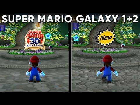 [GVG] Super Mario Galaxy comparison video (3D All Star vs New release)