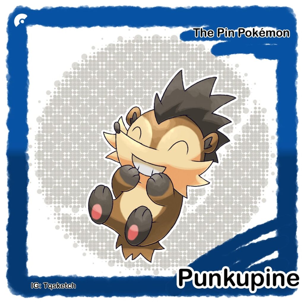 Early route mammal, every region needs one! Meet Punkupine!