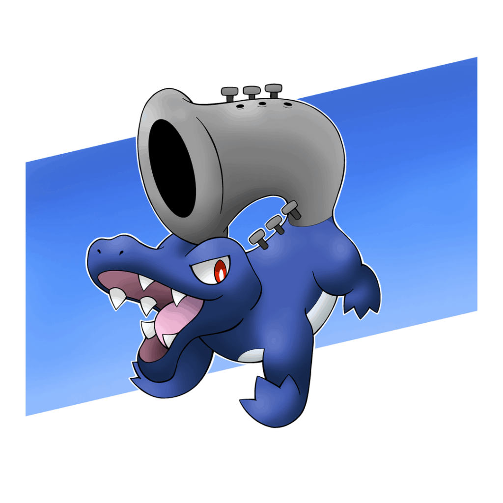 The water starters for my Louisiana based region (art by u/meluharegion )
