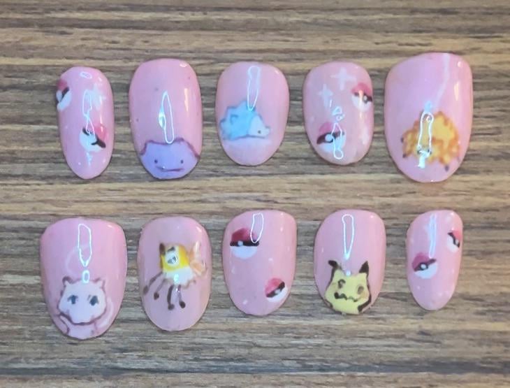 nails (ignore cutiefly & mew😭)