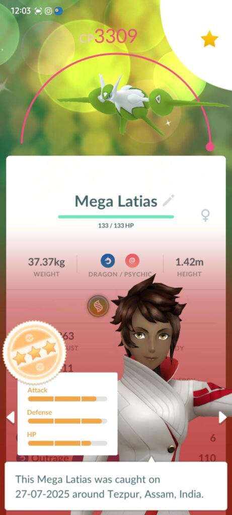 Shiny mega latias is so disappointing I thought it would be golden
