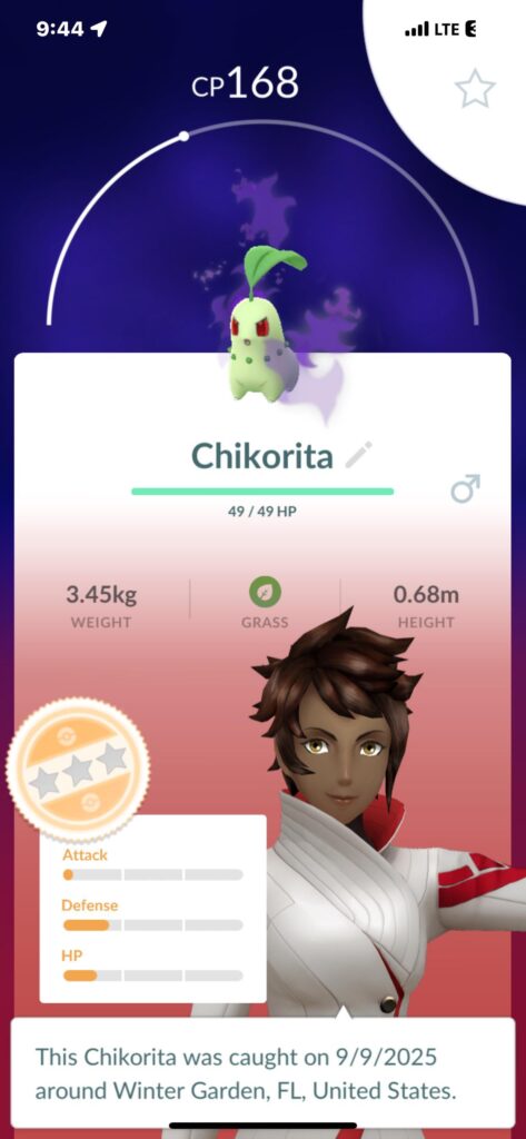 Average shadow Pokémon IVs