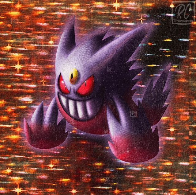 Mega Gengar Gen 1 Retro Style! [OC]