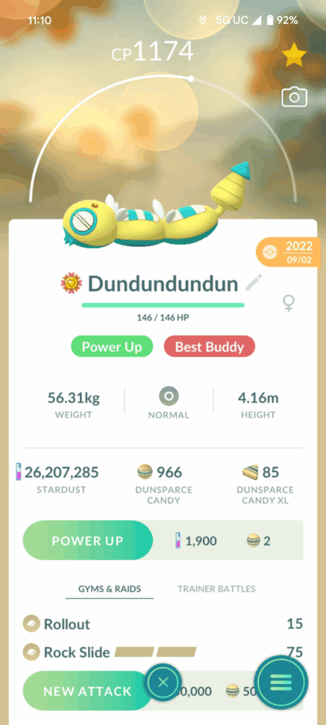 Dudunsparce (Two-Segment) Best Buddy Ribbon