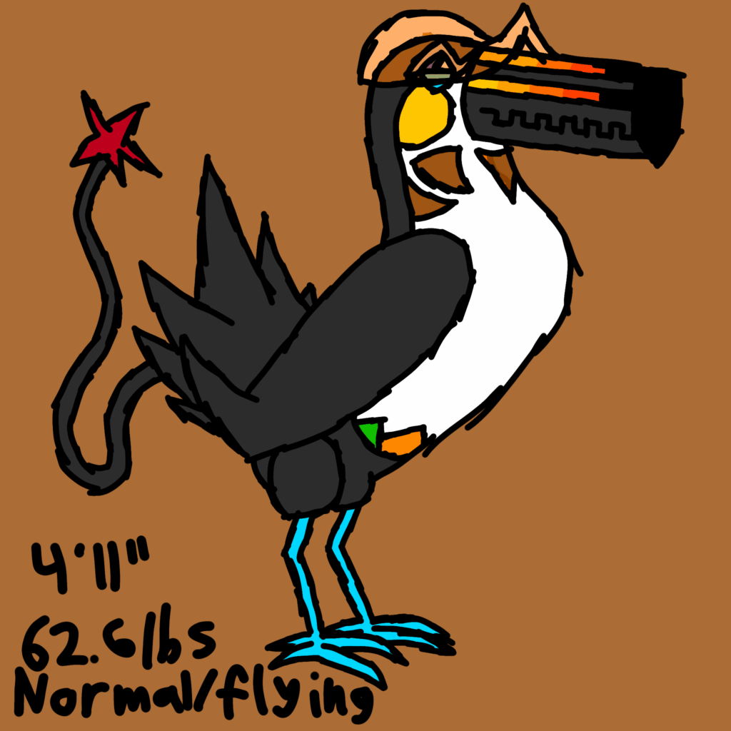 Creating a mega evolution every day until Pokemon legends z-a comes out - Day 19: Mega toucannon