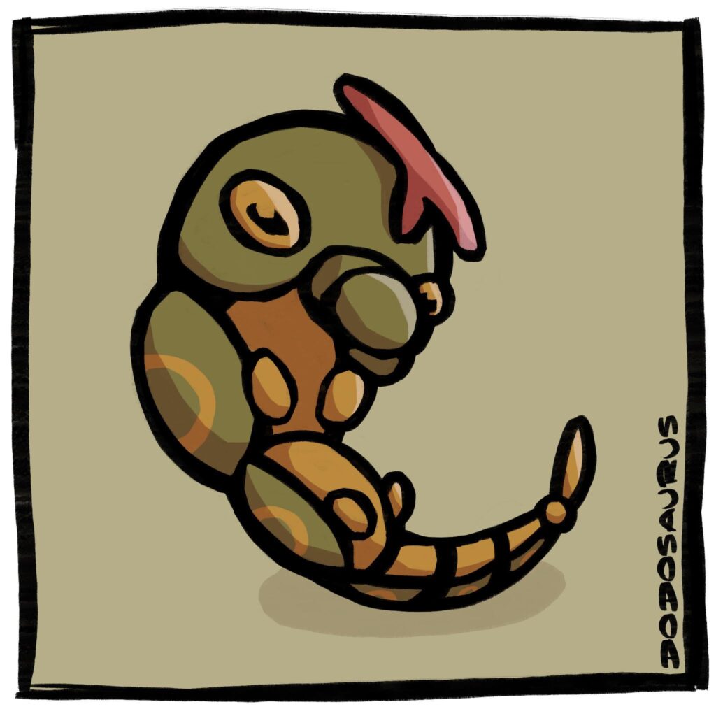 [OC] Caterpie in my artstyle🐛