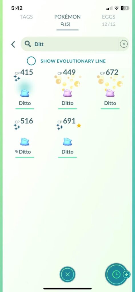 Does anyone else have a strangely common shiny they encounter? I’ve only seen 113 ditto and have 3 shiny ones