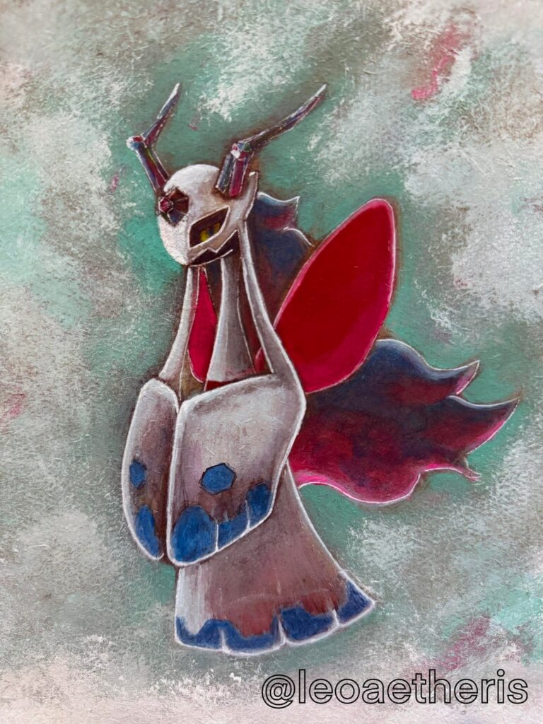 Mega Froslass concept, painted w acrylics 😬