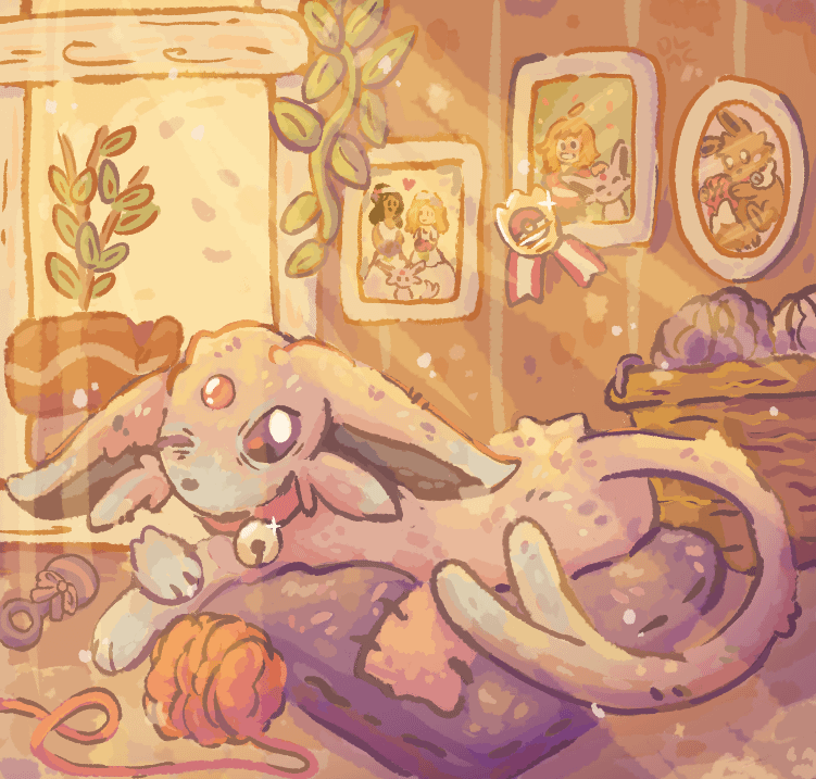 An old Espeon enjoying retirement [OC]