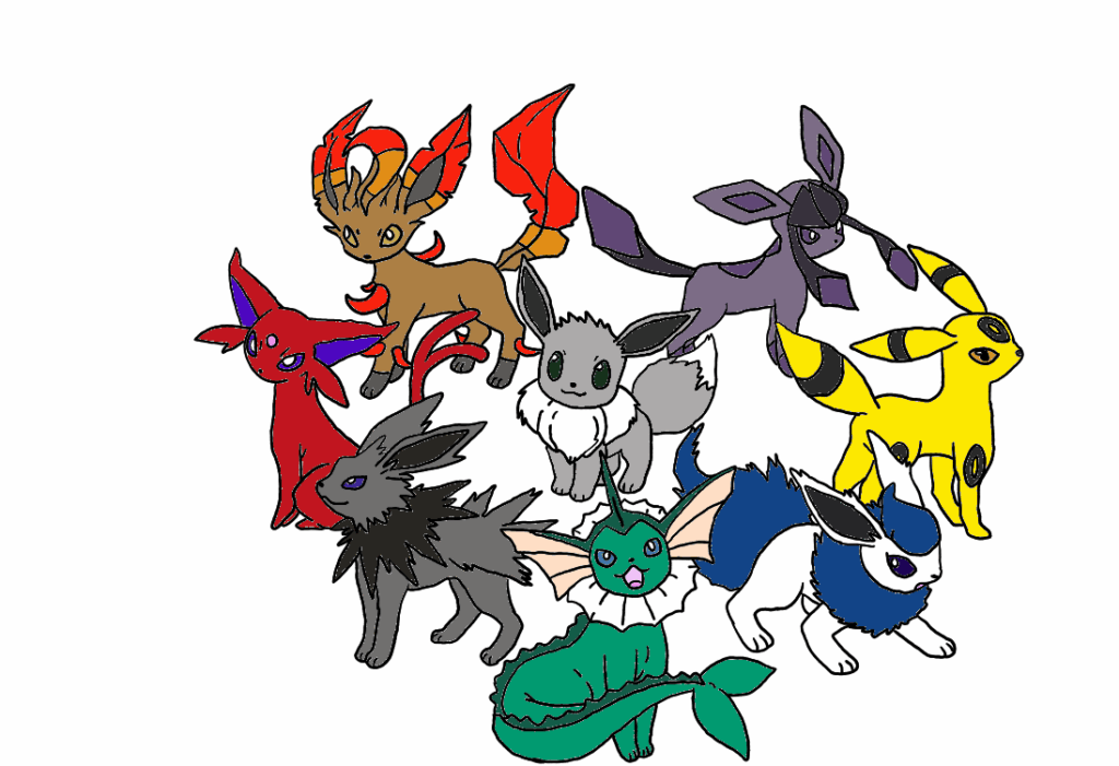I gave every eeveelution a new shiny even if I liked there original