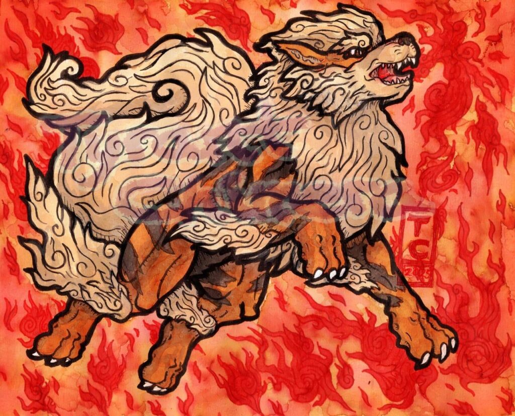 Arcanine Oukamiyo-e