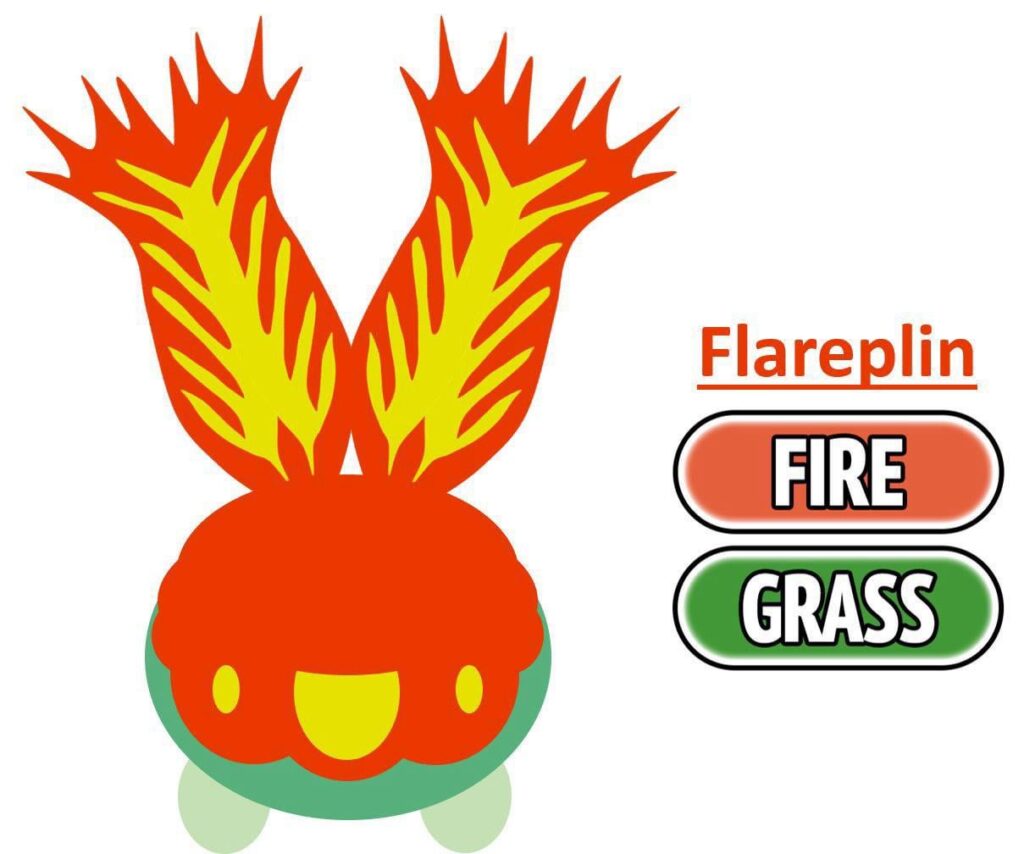 The Flame Sapling Pokémon Flareplin