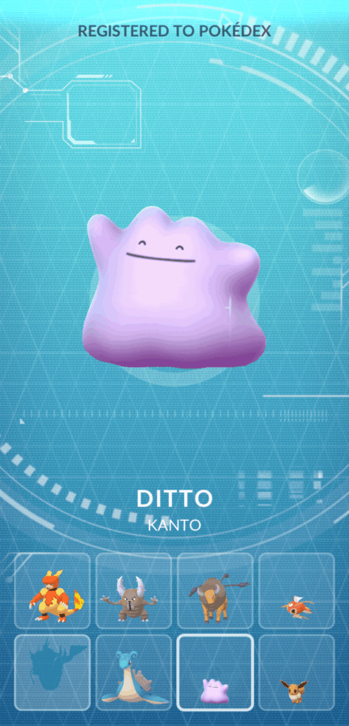 thought I was catching a gothita but it was a ditto in disguise ! cool :D