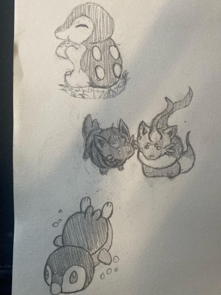 Pokémon sketches i drew recently 🩷