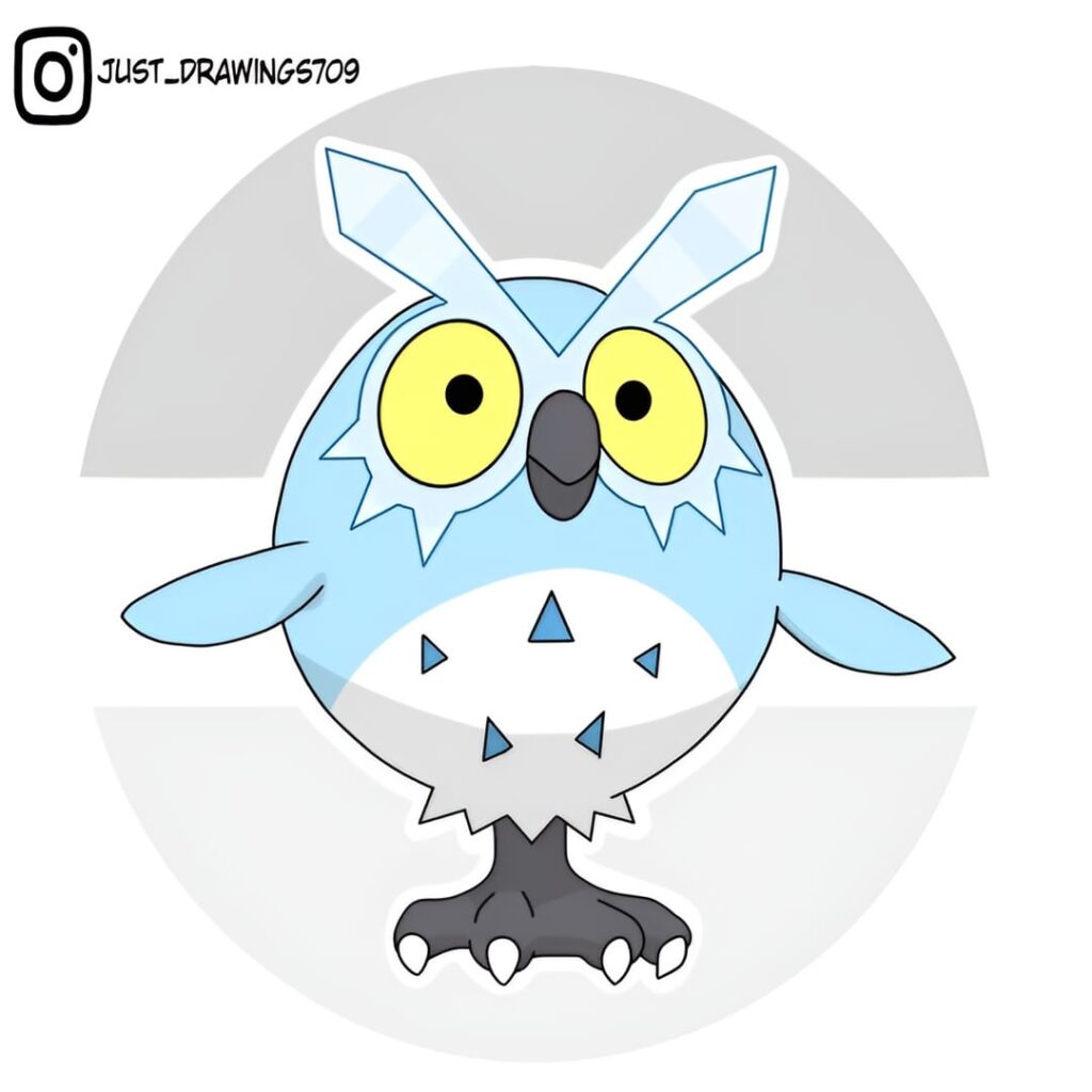 [OC] Ice Type Hoothoot line