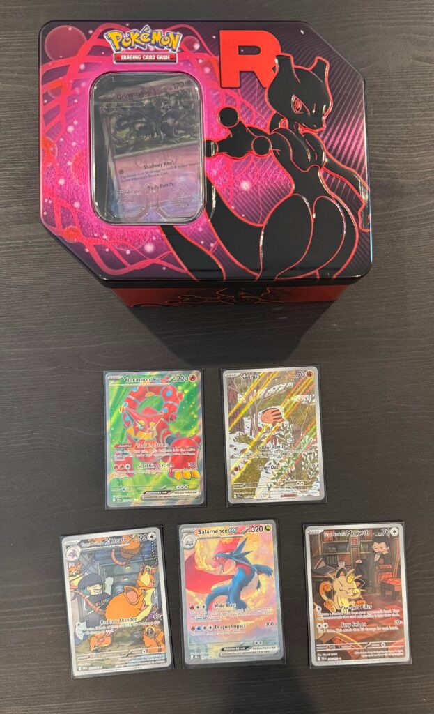 Walmart Team Rocket Tin Pulls from 5 boxes… not too bad