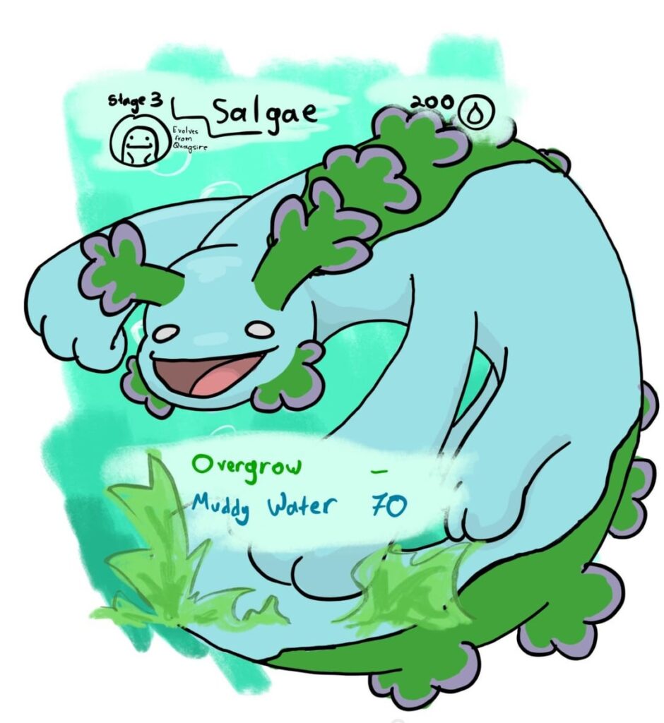 Made a card for my new quagsire evo! Name curtesy of Salyrat.