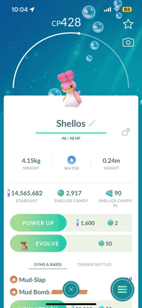 Just got this west sea variant of shellos while east sea variant should be the norm