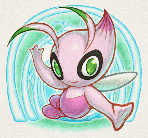 Celebi Passing Through Time (OC)