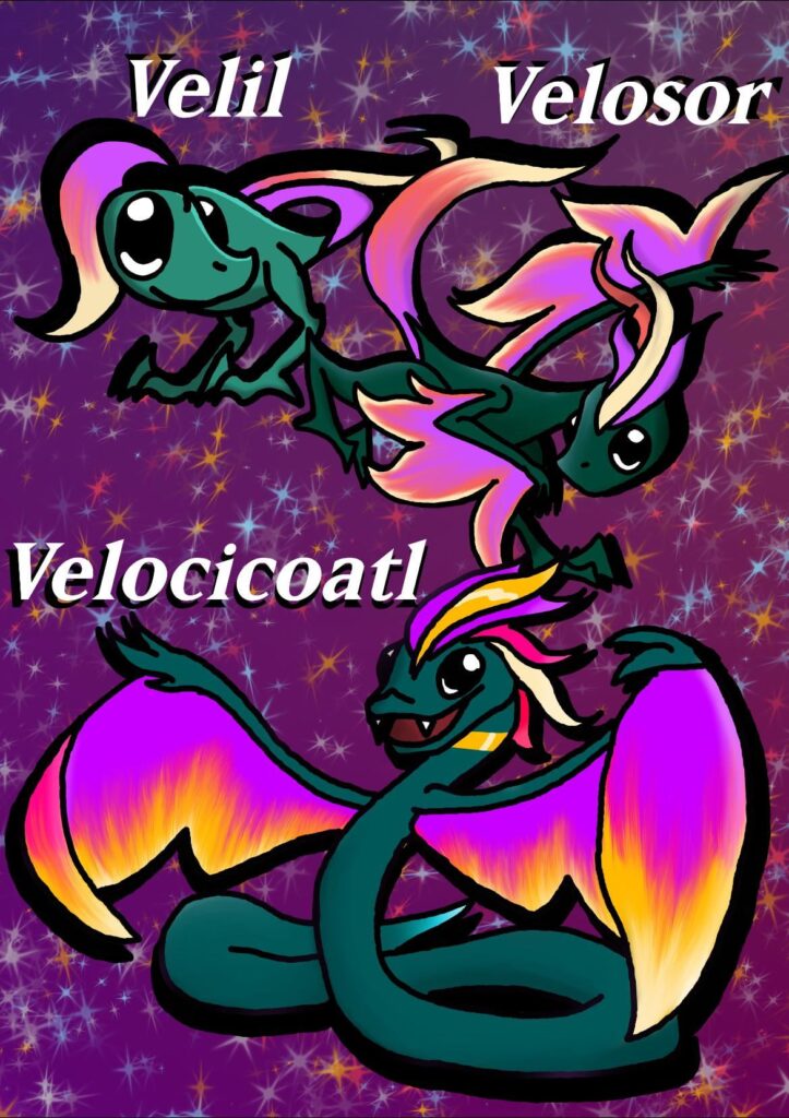 I finished this evolution line from when I was five.