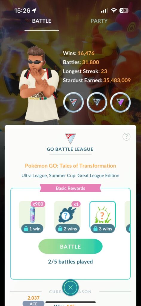 GBL victory not recorded