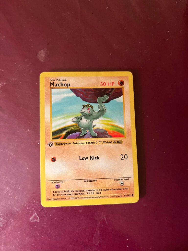 Found a shadowless first edition Machop