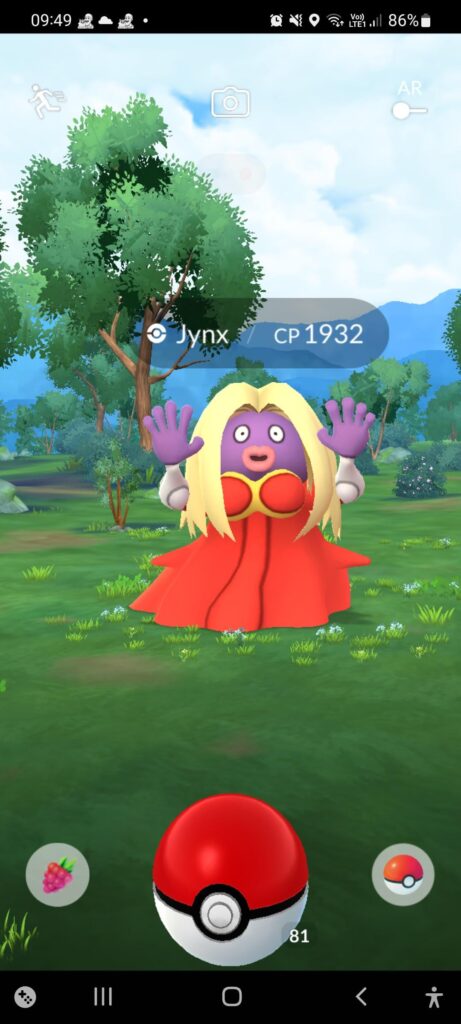 haven't seen a jynx in 9 years in this game
