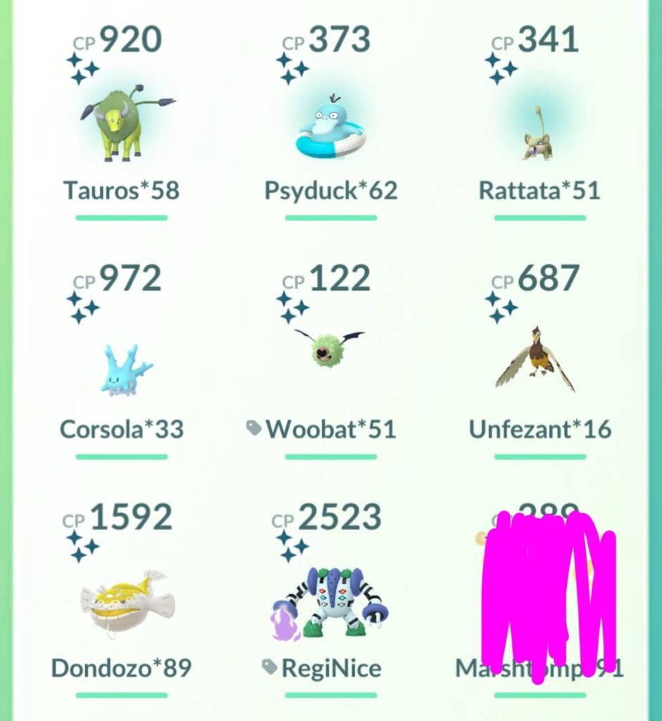 My shiny luck has been so insane