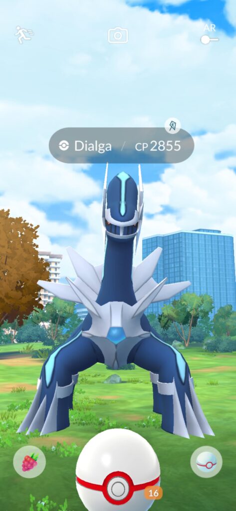 Started a Wyrdeer Raid with 40s left and got a Dialga to catch