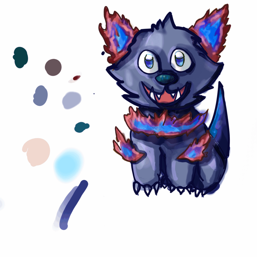 First time drawing my own Starter Pokémon! [OC]