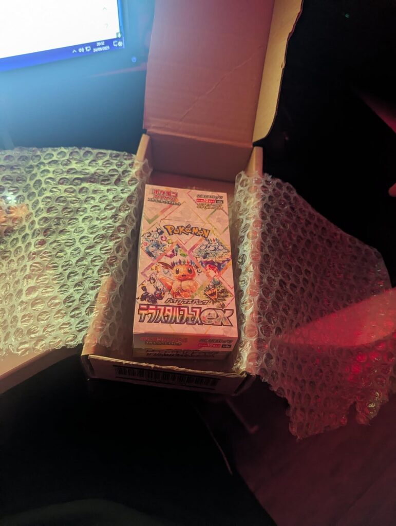 Ordered a Terestral Festival Booster Box. I received it unsealed with all the packs opened :')