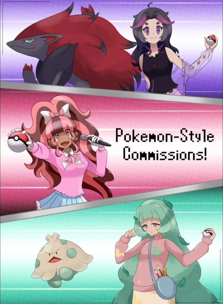 Just opened Pokemon-style commissions! [OC]