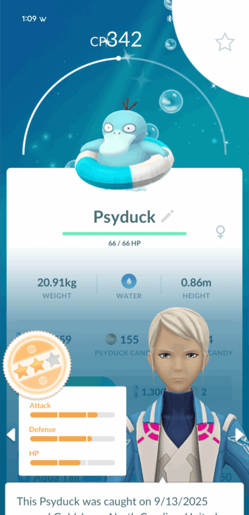 I've never seen a blue duck before